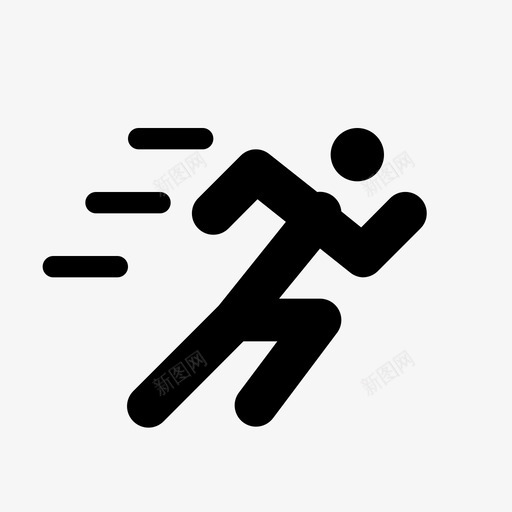 跑步球类运动速度图标svg_新图网 https://ixintu.com 球类运动 记录 跑步 运动路线 速度
