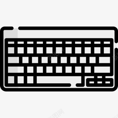 键盘mac设备2线性颜色图标图标