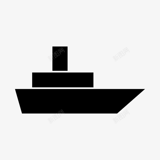 船舶货物交货图标svg_新图网 https://ixintu.com 交货 物流交货标志 船舶 装运 货物 运输