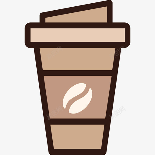 咖啡杯咖啡10线性颜色图标svg_新图网 https://ixintu.com 咖啡10 咖啡杯 线性颜色