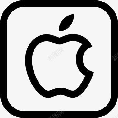 苹果苹果logos6线性图标图标