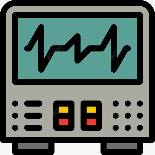 心率医院29线性颜色图标svg_新图网 https://ixintu.com 医院29 心率 线性颜色