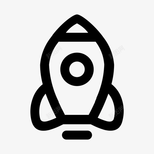 启动概念开发图标svg_新图网 https://ixintu.com 启动 启动线 宇宙飞船 开发 概念 火箭