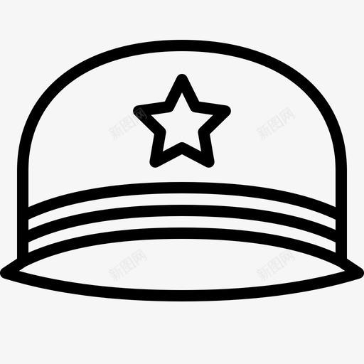 服务器帽配件服装图标svg_新图网 https://ixintu.com 时尚 服务器帽 服装 轮廓帽子 配件