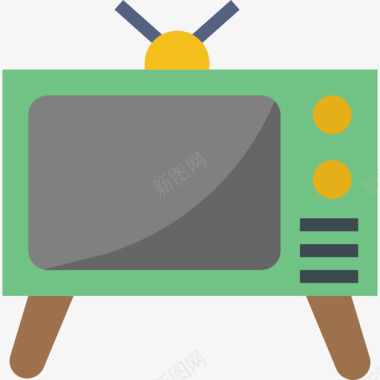电视通讯11扁平图标图标