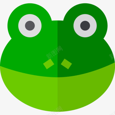 青蛙野生动物5平坦图标图标