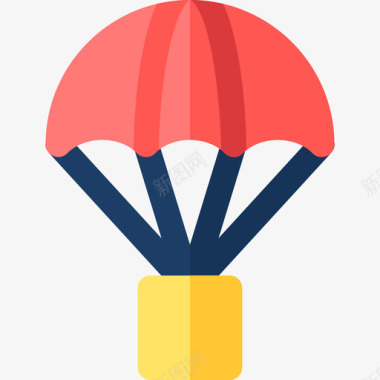 降落伞冒险运动10平顶图标图标