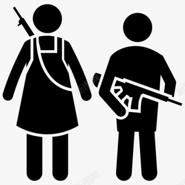 武装部队军队军人图标图标