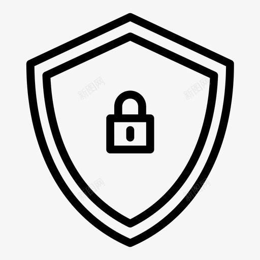 保险箱锁防护装置图标svg_新图网 https://ixintu.com 保险箱 锁 防护罩 防护装置