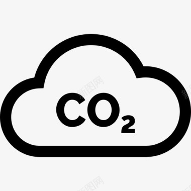 二氧化碳可再生能源13线性图标图标