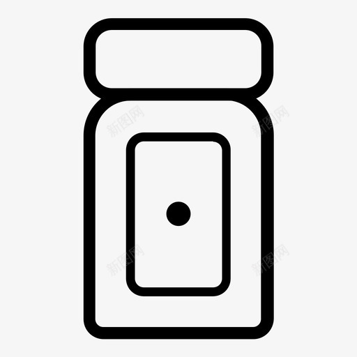 药瓶容器罐子图标svg_新图网 https://ixintu.com 一 容器 罐子 药 药瓶