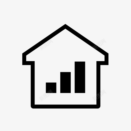 住房市场房价住房图标svg_新图网 https://ixintu.com 住房 住房市场 住房房地产 房价 房地产 统计