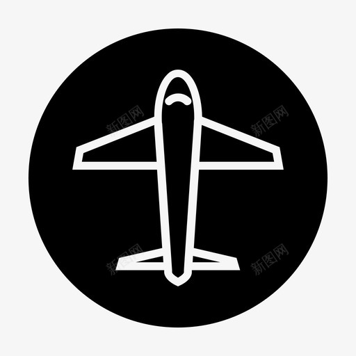 旅行机场航班图标svg_新图网 https://ixintu.com 旅行 机场 航班 运输 飞机