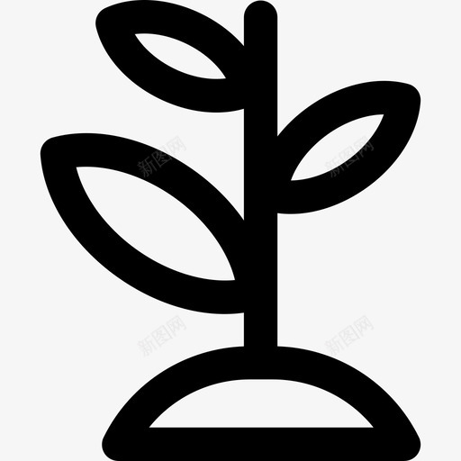 植物世界环境日3线性图标svg_新图网 https://ixintu.com 世界环境日3 植物 线性