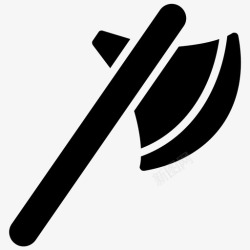 伐木斧斧手工工具伐木工人图标高清图片
