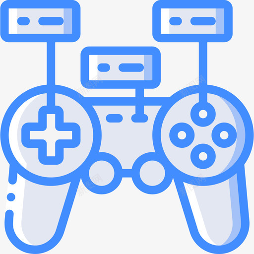 Gamepad游戏开发4蓝色图标svg_新图网 https://ixintu.com Gamepad 游戏开发4 蓝色