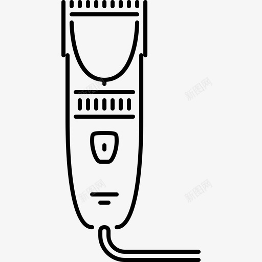 剃须刀美容31直线型图标svg_新图网 https://ixintu.com 剃须刀 直线型 美容31