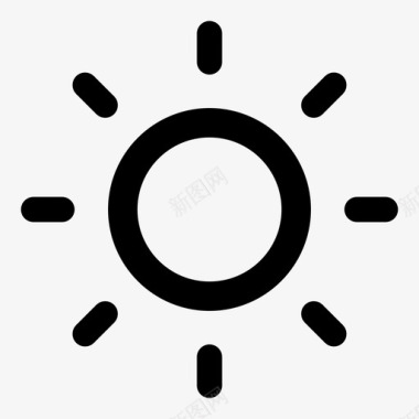 阳光日光白天图标图标