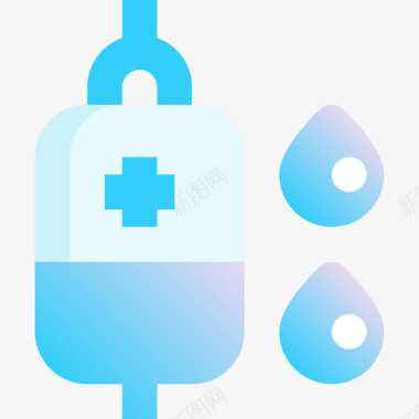 生理盐水药房4蓝色图标图标