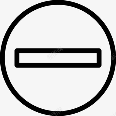 禁止交通路标3线形图标图标