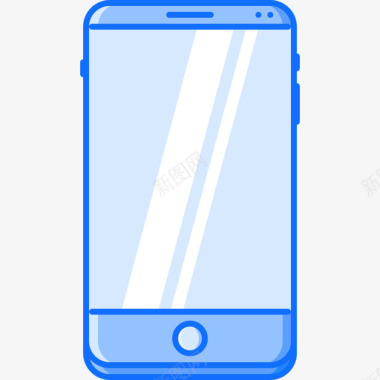 智能手机电子26蓝色图标图标