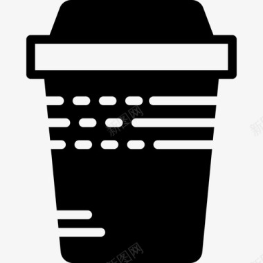 咖啡杯食物81固体图标图标