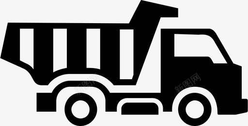 重型卡车商用车图标图标