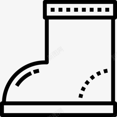 靴子漂亮的维京人游戏2直线型图标图标