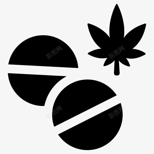 大麻毒品药物图标svg_新图网 https://ixintu.com 大麻 毒品 药物