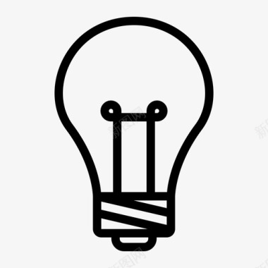 灯泡教育理念图标图标