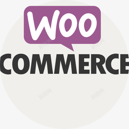 Woocommerce电子商务和支付方式徽标扁平图标svg_新图网 https://ixintu.com Woocommerce 扁平 电子商务和支付方式徽标