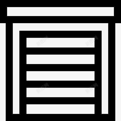 车库停车场5直线图标svg_新图网 https://ixintu.com 停车场5 直线 车库