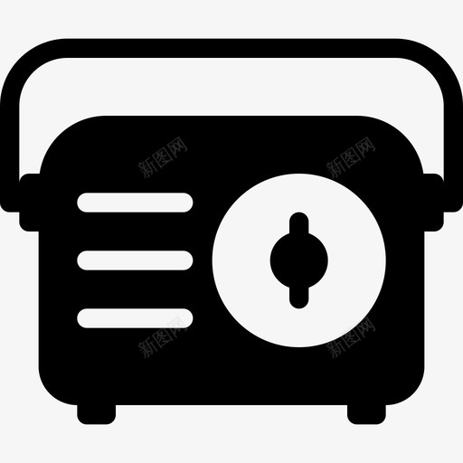 收音机retro6填充图标svg_新图网 https://ixintu.com retro6 填充 收音机