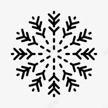 雪花圣诞节节日图标图标