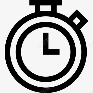 计时器帮助和支持4线性图标图标