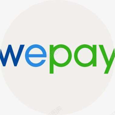 Wepay电子商务和支付方式徽标扁平图标图标