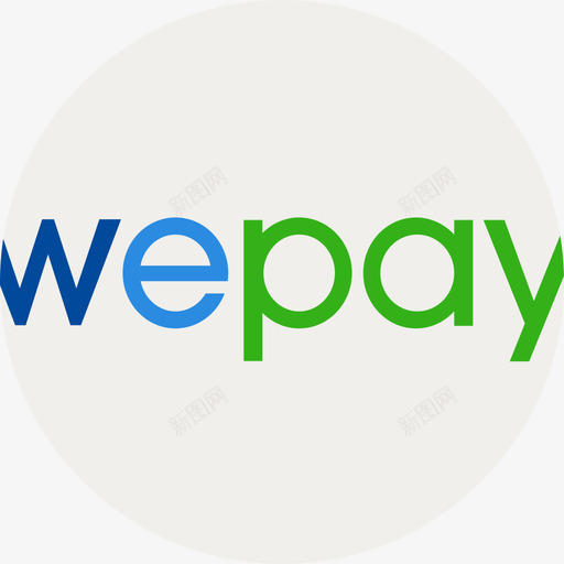 Wepay电子商务和支付方式徽标扁平图标svg_新图网 https://ixintu.com Wepay 扁平 电子商务和支付方式徽标