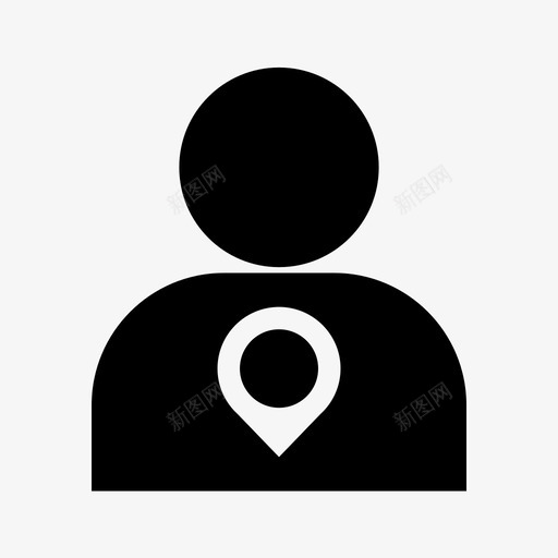 人员gps位置图标svg_新图网 https://ixintu.com gps 人员 位置 地图pin
