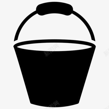 水桶油漆桶器具图标图标