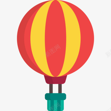 热气球旅行32扁平图标图标