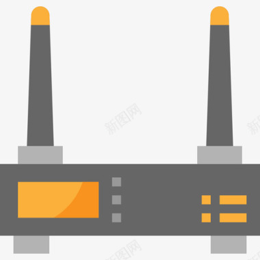 路由器计算机与技术平面图标图标