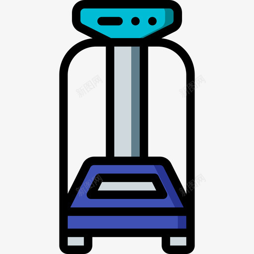 机器健身器材13线颜色图标svg_新图网 https://ixintu.com 健身器材13 机器 线颜色