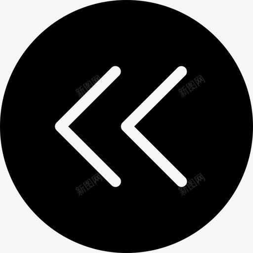 左箭头箭头41填充图标svg_新图网 https://ixintu.com 填充 左箭头 箭头41