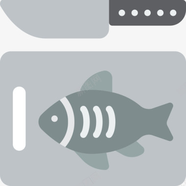 鱼美食6扁平图标图标