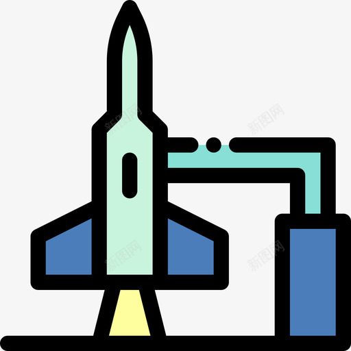 宇宙飞船宇宙20线性颜色图标svg_新图网 https://ixintu.com 宇宙20 宇宙飞船 线性颜色