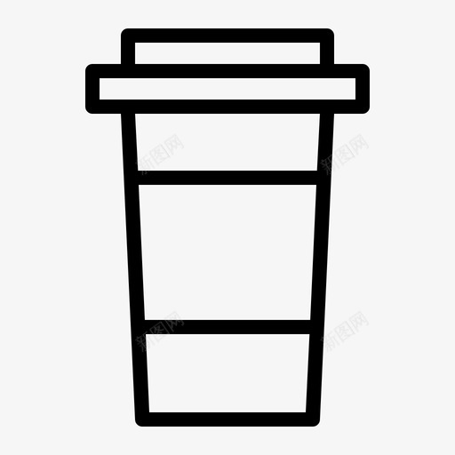 外卖咖啡饮料杯子图标svg_新图网 https://ixintu.com 外卖咖啡 杯子 食品和饮料概述 饮料