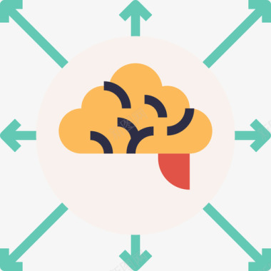 头脑风暴企业管理10平淡图标图标