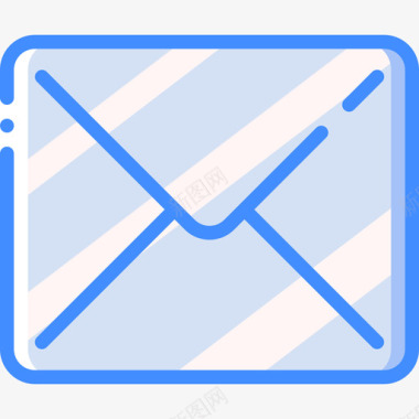 电子邮件必需品27蓝色图标图标