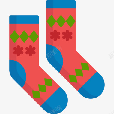 袜子冬季24平纹图标图标