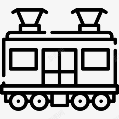 列车10号铁路直线图标图标